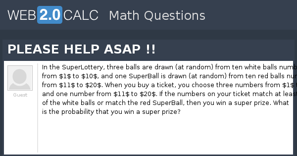 View question - PLEASE HELP ASAP