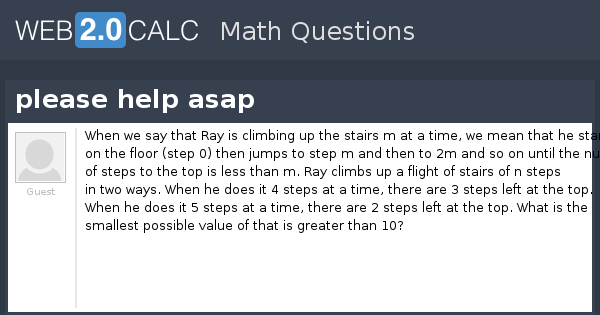 View question - please help asap