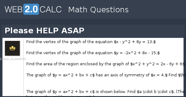 View question - Please HELP ASAP