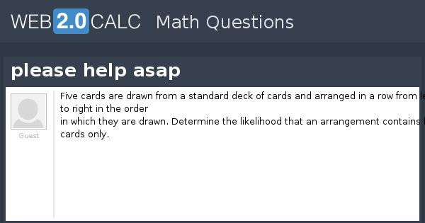 View question - please help asap
