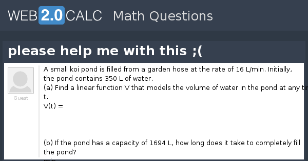 View Question Please Help Me With This