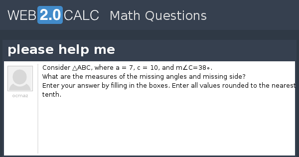 View question - please help me
