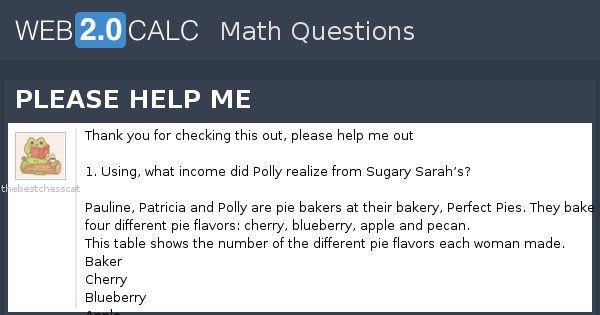 View question - PLEASE HELP ME