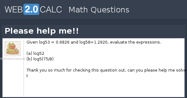 View question - Please help me!!