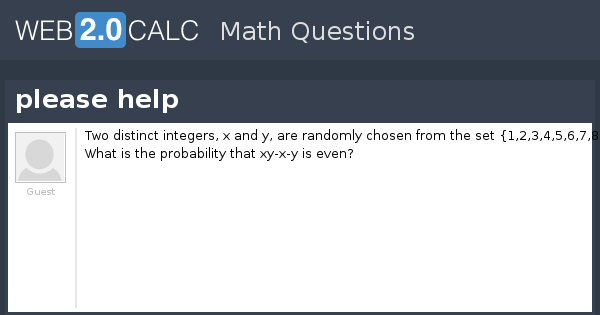 View question - please help