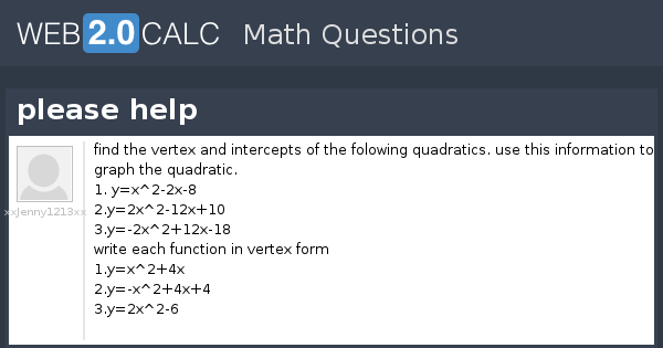 View Question Please Help