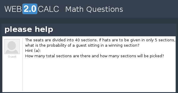 View question - please help