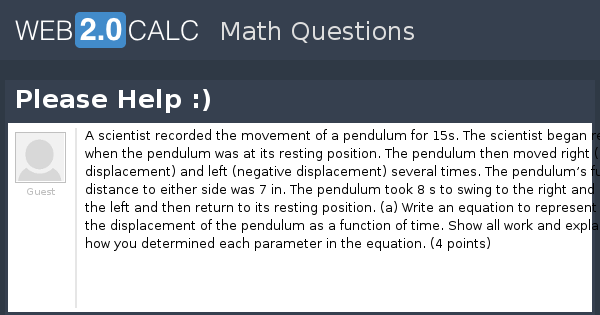 View question - Please Help :)