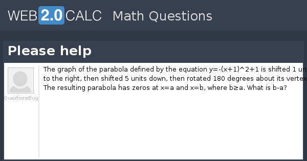 View question - Please help