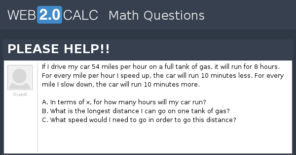 View question - PLEASE HELP!!
