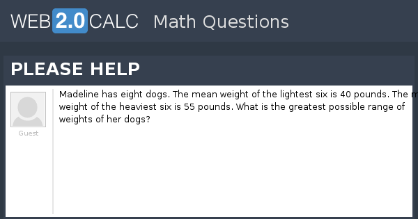 View question - PLEASE HELP