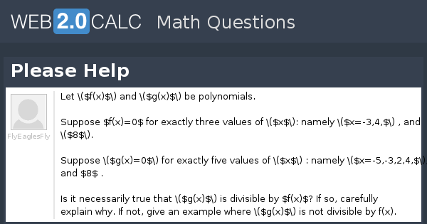 View question - Please Help