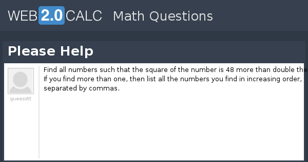 View question - Please Help
