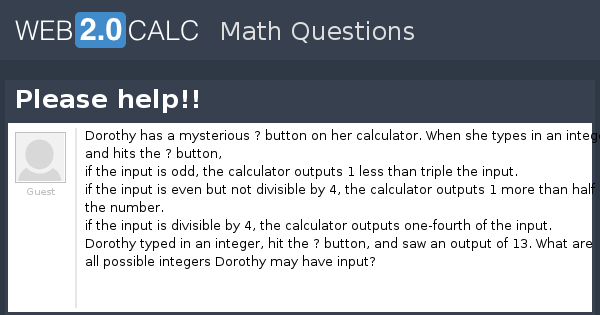 View question - Please help!!