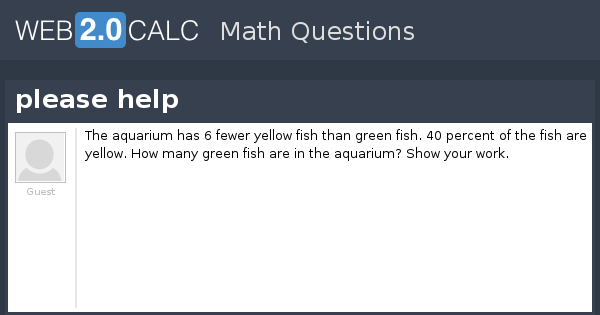 View question - please help