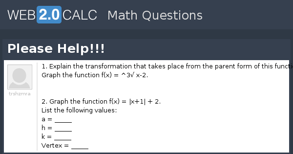 View question - Please Help!!!
