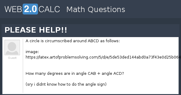 View question - PLEASE HELP!!