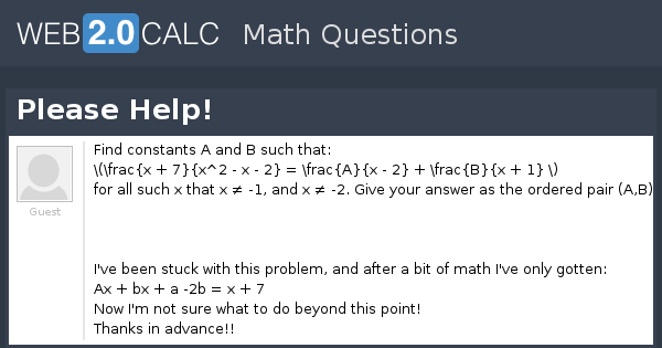 View question - Please Help!