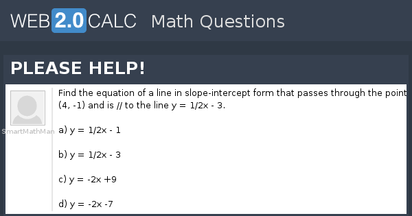 View Question Please Help