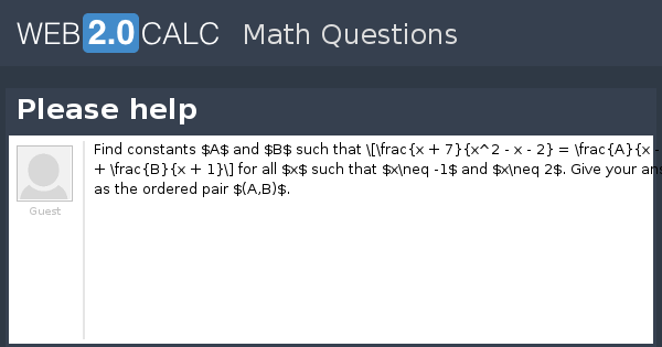View question - Please help