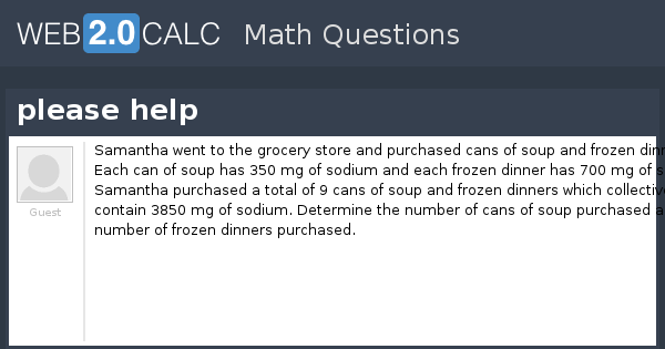 View question - please help