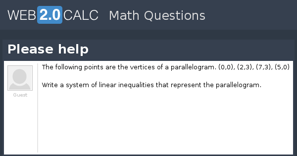 View question - Please help