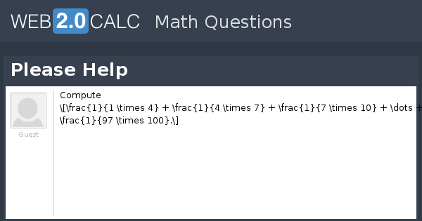 View question - Please Help
