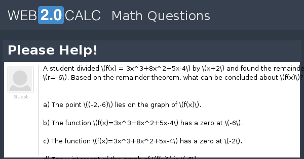 View question - Please Help!