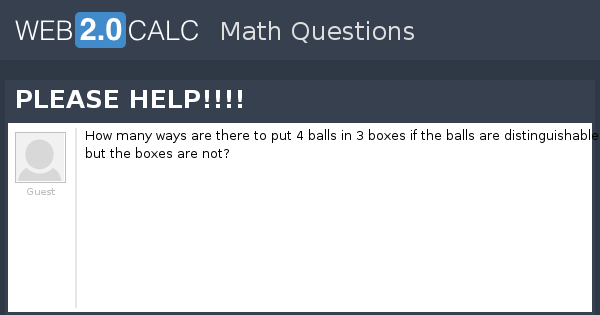View question - PLEASE HELP!!!!