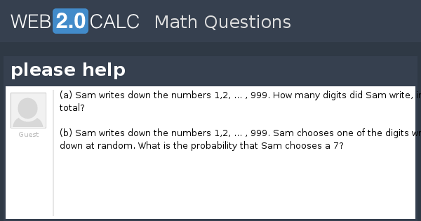 View question - please help