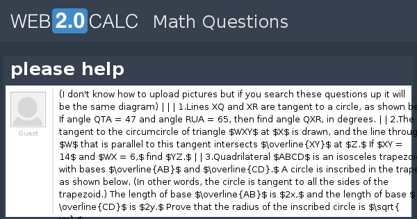 View question - please help