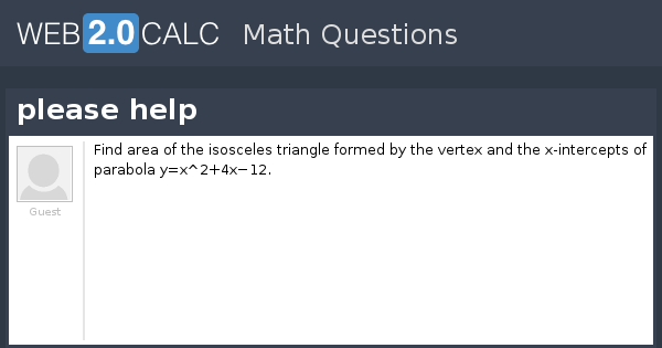 View Question Please Help