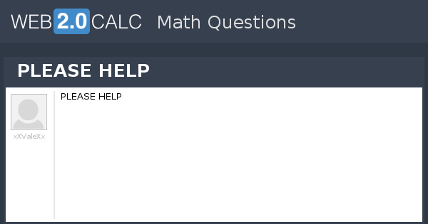 View question - PLEASE HELP