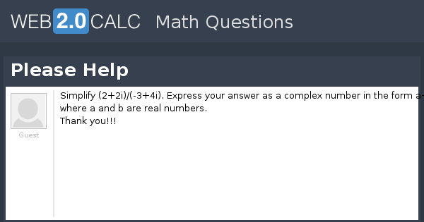 View question - Please Help