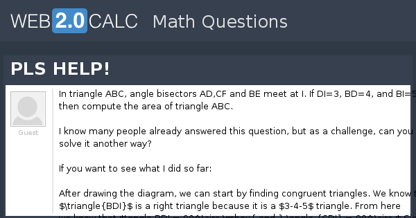 View question - PLS HELP!