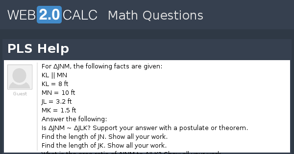 View question - PLS Help