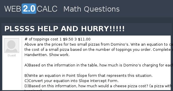 View question - PLSSSS HELP AND HURRY!!!!!