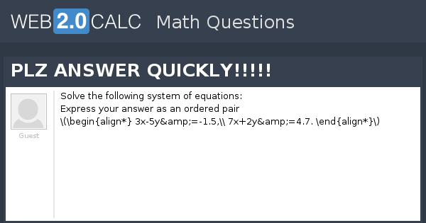 View question - PLZ ANSWER QUICKLY!!!!!