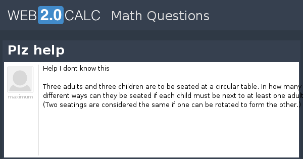 View question - Plz help