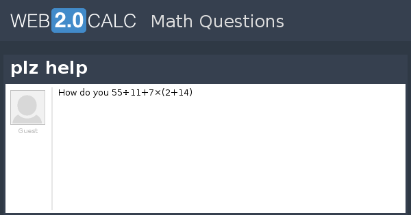 View question - plz help