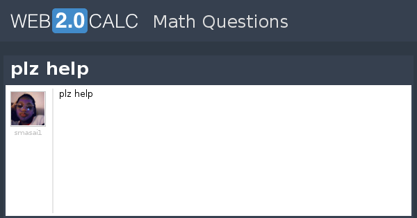 View question - plz help