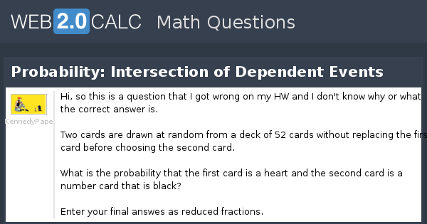 probability of intersection of dependent events