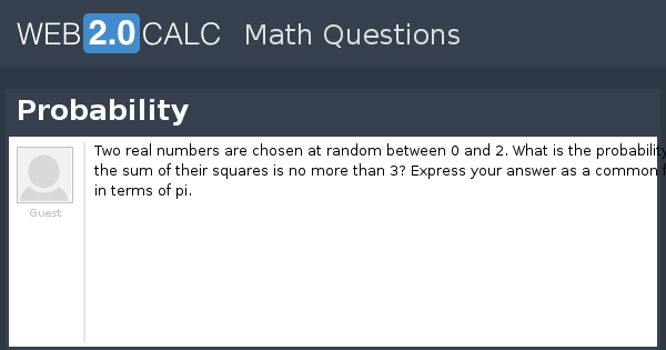 view-question-probability