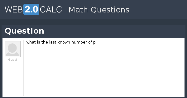 View question - Question