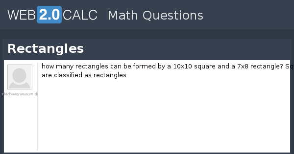 View question - Rectangles