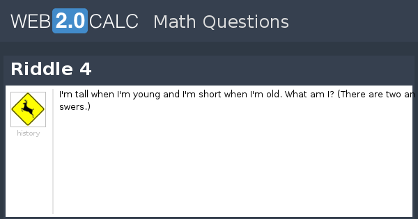 View question - Riddle 4