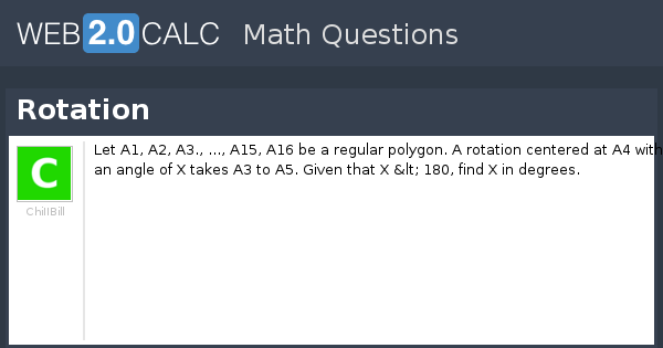 Questions On Rotation Form 2 View question - Rotation