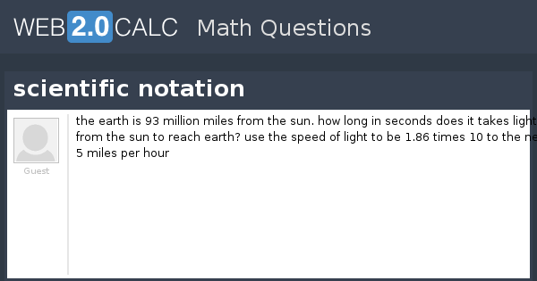 Trip Around the Sun with Scientific Notation