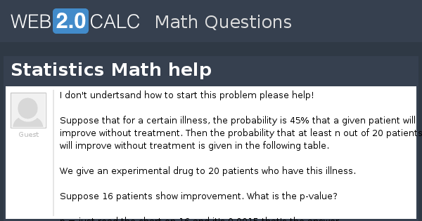 Mathway statistics image
