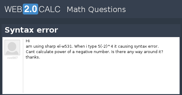 EL-W531XG - Sharp calculators